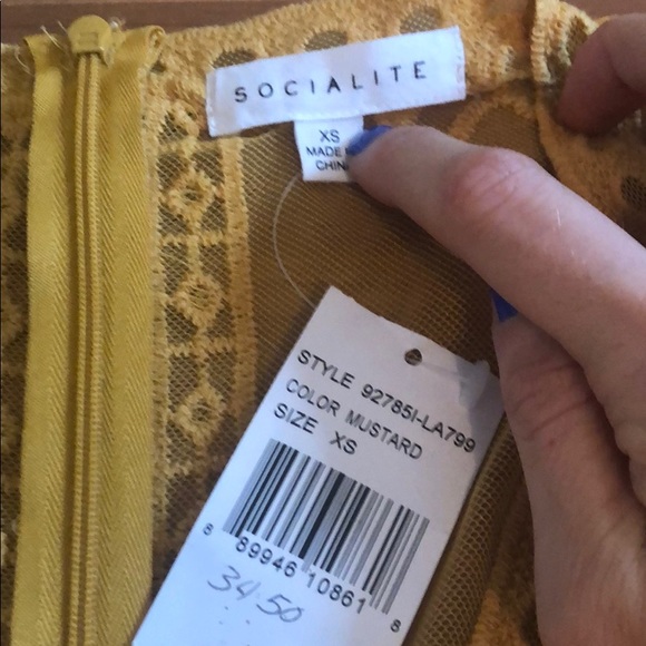 Socialite golden yellow romper - Picture 2 of 5